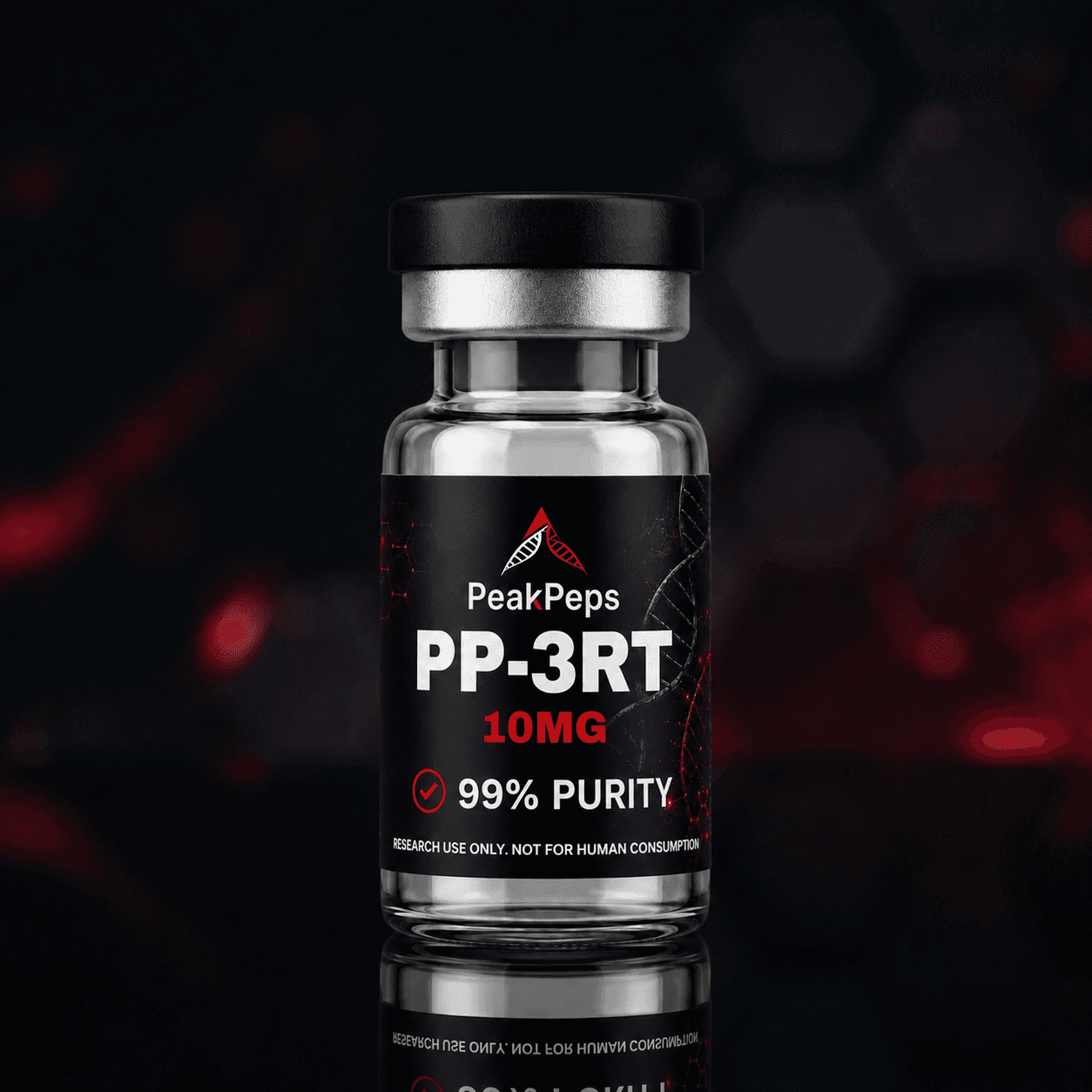 PeakPeps premium color peptide vial
